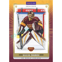 2024/25 Goal Cards Maxa liga 1. série #JIH-01 Maxim Zhukov Parallel 1of40