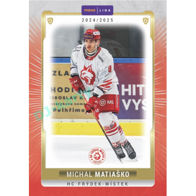 2024/25 Goal Cards Maxa liga 1. série #FMI-10 Michal Matiačko Parallel 1of15