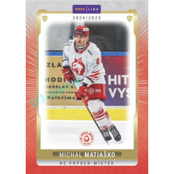 2024/25 Goal Cards Maxa liga 1. série #FMI-10 Michal Matiačko Parallel 1of40