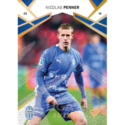 2024/25 Sportzoo Chance Liga 2. série #248 Nicolas Penner Gold Glitter xx/25