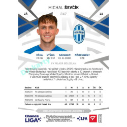 2024/25 Sportzoo Chance Liga 2. série #247 Michal Ševčík