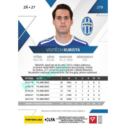 2022/23 Sportzoo Fortuna Liga 2. série #279 Vojtěch Kubista