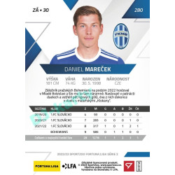 2022/23 Sportzoo Fortuna Liga 2. série #280 Daniel Mareček