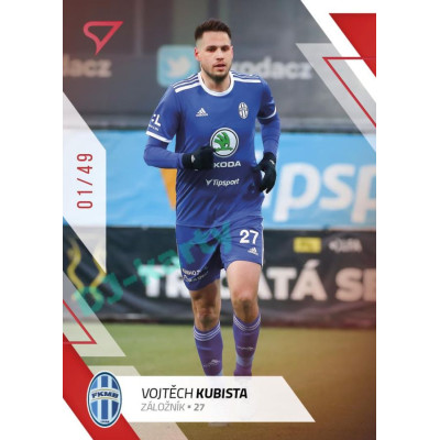 2022/23 Sportzoo Fortuna Liga 2. série #279 Vojtěch Kubista Red xx/49