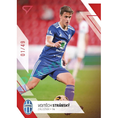 2022/23 Sportzoo Fortuna Liga 2. série #281 Vojtěch Stránský Red xx/49