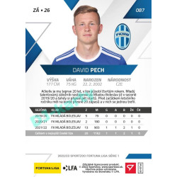 2022/23 Sportzoo Fortuna Liga 1. série #087 David Pech
