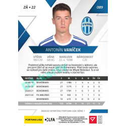 2022/23 Sportzoo Fortuna Liga 1. série #089 Antonín Vaníček