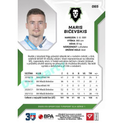 2022/23 Sportzoo ELH 1. série #065 Maris Bičevskis