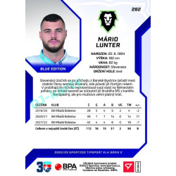 2022/23 Sportzoo ELH 2. série #282 Mário Lunter Blue xx/99