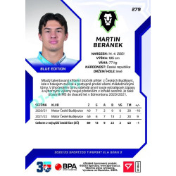 2022/23 Sportzoo ELH 2. série #279 Martin Beránek Blue xx/99