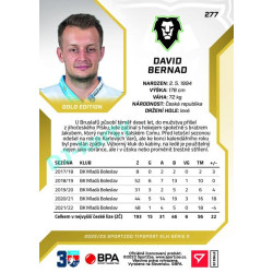 2022/23 Sportzoo ELH 2. série #277 David Bernad Gold xx/19