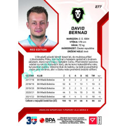 2022/23 Sportzoo ELH 2. série #277 David Bernad Red xx/49