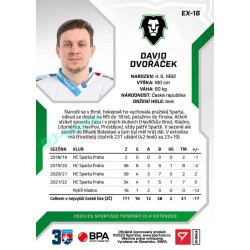 2022/23 Sportzoo ELH Extended #EX-16 David Dvořáček