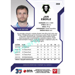 2022/23 Sportzoo ELH 1. série #066 Jan Eberle Blue xx/99