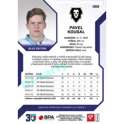 2022/23 Sportzoo ELH 1. série #068 Pavel Kousal Blue xx/99