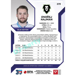 2022/23 Sportzoo ELH 1. série #070 Ondřej Najman Blue xx/99