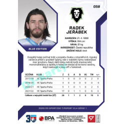 2022/23 Sportzoo ELH 1. série #058 Radek Jeřábek Blue xx/99