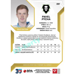2022/23 Sportzoo ELH 1. série #061 Pavel Pýcha Gold xx/19