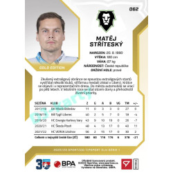 2022/23 Sportzoo ELH 1. série #062 Matěj Stříteský Gold xx/19