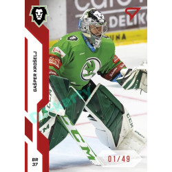 2022/23 Sportzoo ELH 1. série #055 Gašper Krošelj Red xx/49