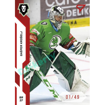 2022/23 Sportzoo ELH 1. série #055 Gašper Krošelj Red xx/49