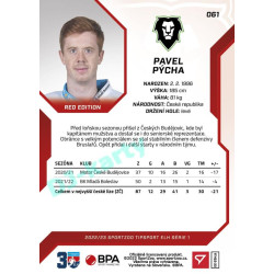 2022/23 Sportzoo ELH 1. série #061 Pavel Pýcha Red xx/49