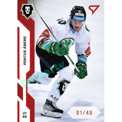 2022/23 Sportzoo ELH 1. série #064 Pontus Aberg Red xx/49