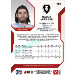 2022/23 Sportzoo ELH 1. série #058 Radek Jeřábek Red xx/49