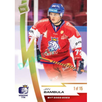 2023 MK reprezentace #02 Jan Bambula Gold parallel 1 of 15