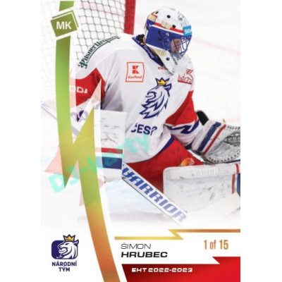 2023 MK reprezentace #06 Šimon Hrubec Gold parallel 1 of 15