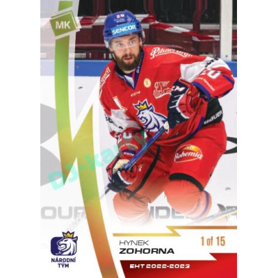 2023 MK reprezentace #28 Hynek Zohorna Gold parallel 1 of 15