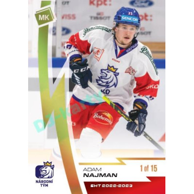2023 MK reprezentace #29 Adam Najman Gold parallel 1 of 15