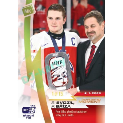 2023 MK reprezentace #44 Stanislav Svozil / Petr Bříza Gold parallel 1 of 15
