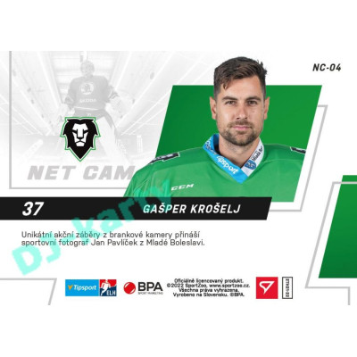 2021/22 Sportzoo TIPSPORT ELH 2. série #NC-04 Gašper Krošelj Net Cam