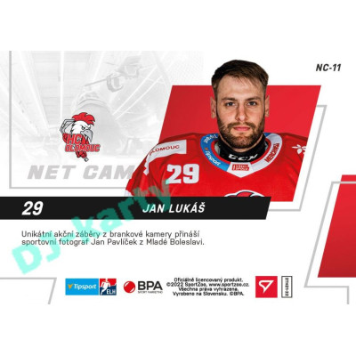 2021/22 Sportzoo TIPSPORT ELH 2. série #NC-11 Jan Lukáš Net Cam