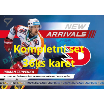 2024/25 Sportzoo ELH 1. serie kompletní set 36ks karet New Arrivals