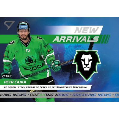 2024/25 Sportzoo ELH 1. serie #NA-33 Petr Čajka New Arrivals