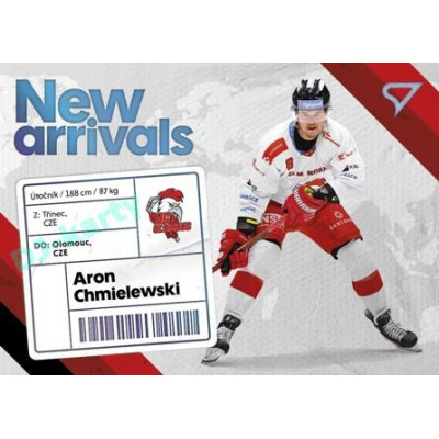 2023/24 Sportzoo ELH 1. série #NA-10 Aron Chmielewski New Arrival