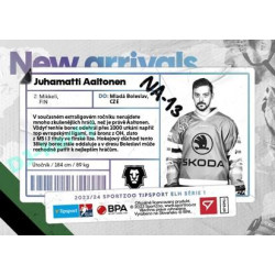 2023/24 Sportzoo ELH 1. série #NA-13 Juhamatti Aaltonen New Arrival