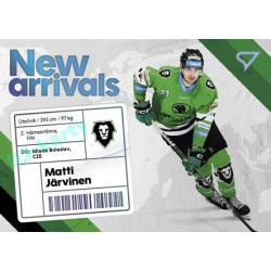 2023/24 Sportzoo ELH 1. série #NA-14 Matti Järvinen New Arrival