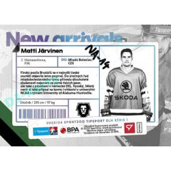 2023/24 Sportzoo ELH 1. série #NA-14 Matti Järvinen New Arrival
