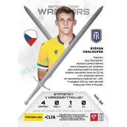 2023/24 Sportzoo Fortuna Liga 2. série #NW-34 Štěpán Chaloupek National Team Warriors