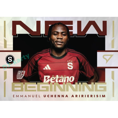 2024/25 Sportzoo Chance Liga 2. série #NB-01 Emmanuel Uchenna Aririerisim New Beginning Rainbow Gold xx/95