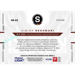 2024/25 Sportzoo Chance Liga 2. série #NB-03 Albion Rrahmani New Beginning