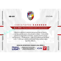 2024/25 Sportzoo Chance Liga 2. série #NB-09 Christophe Kabongo New Beginning