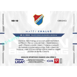 2024/25 Sportzoo Chance Liga 2. série #NB-10 Matěj Chaluš New Beginning