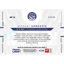 2024/25 Sportzoo Chance Liga 2. série #NB-12 Michael Krmenčík New Beginning
