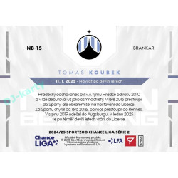 2024/25 Sportzoo Chance Liga 2. série #NB-15 Tomáš Koubek New Beginning