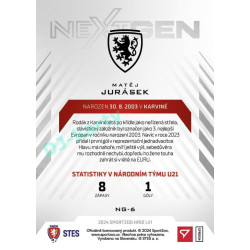 2024 Sportzoo HRDÍ LVI #NG-6 Matěj Jurásek Next Gen