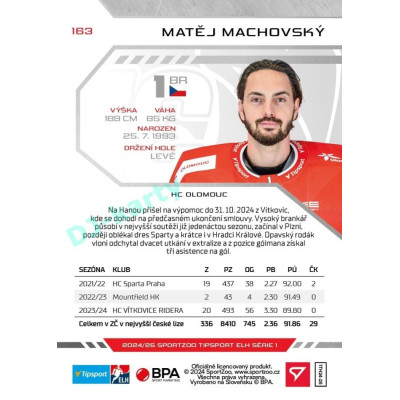 2024/25 Sportzoo ELH 1. serie #163 Matěj Machovský